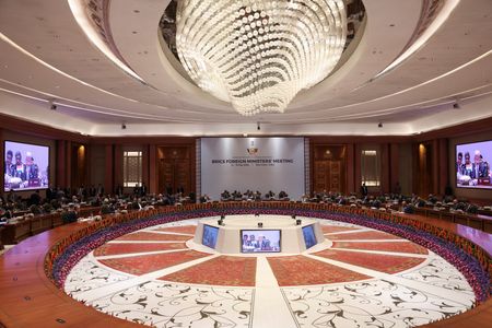 BRICS foreign ministers' meeting at Bharat Mandapam in New Delhi