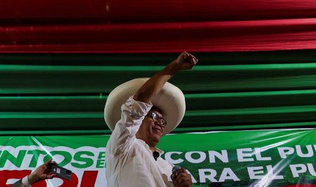 Presidential candidate Roberto Sanchez of the Together for Peru party