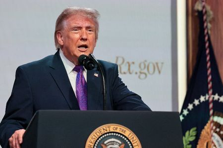 U.S. President Trump attends a healthcare affordability event at the