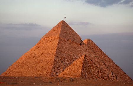 FILE PHOTO: A general view of the Great Pyramids in