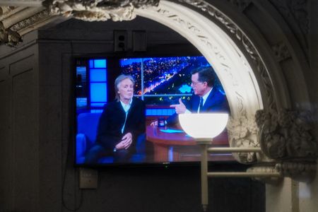 Comedian Stephen Colbert hosts his final 'Late Show' after 11