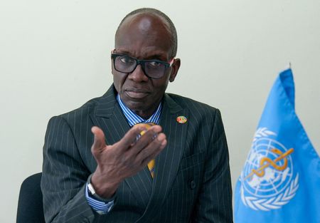 WHO Regional Director for Africa Janabi attends an interview with