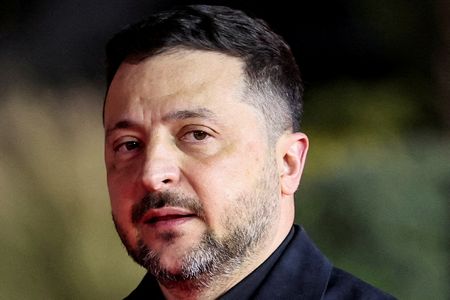 FILE PHOTO: Ukrainian President Volodymyr Zelenskiy arrives for Informal European