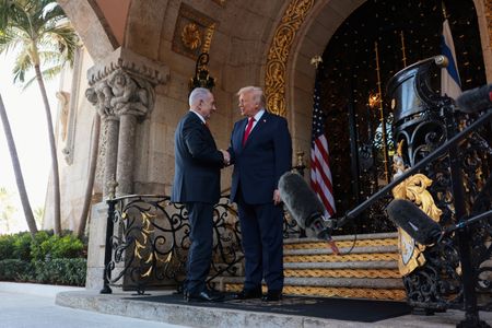 U.S. President Trump meets Israeli PM Netanyahu at Trump’s Mar-a-Lago