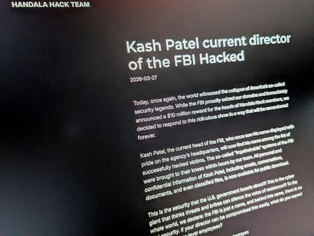 FILE PHOTO: Iran-linked hackers breach FBI director's personal email, publish