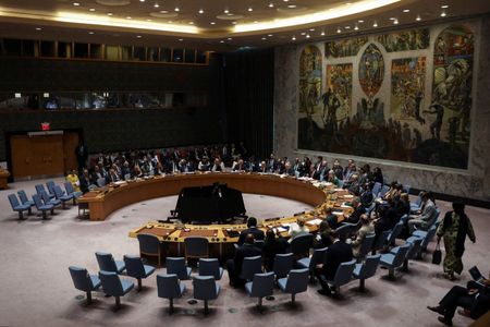 Chinese Foreign Minister Wang Yi attends a Security Council meeting