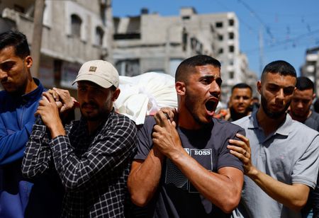 Funeral of Hamas' military wing commander Mohammad Odeh and his