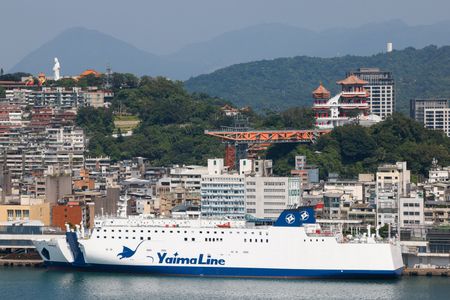 The Yaima Maru ferry, which will operate between Taiwan and