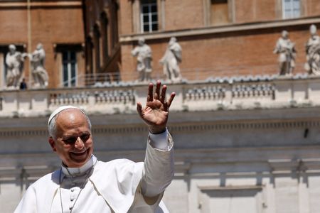 FILE PHOTO: Pope Leo XIV holds general audience in St.