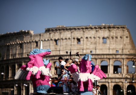 FILE PHOTO: Rome's annual LGBTQ+ pride march