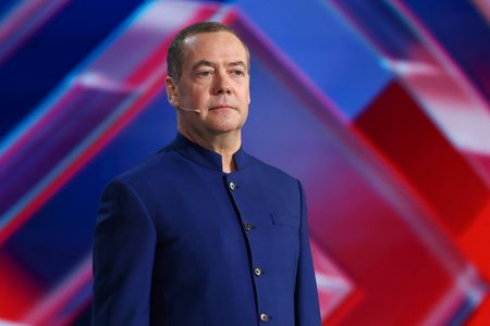 Deputy Chairman of the Russian Security Council Dmitry Medvedev speaks