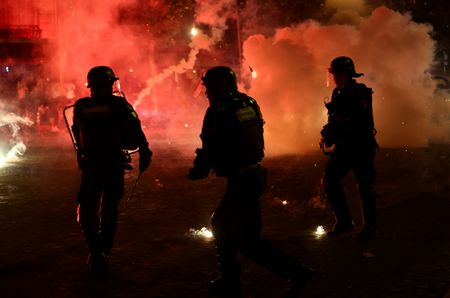 UEFA Champions League - Paris St Germain fans celebrate winning