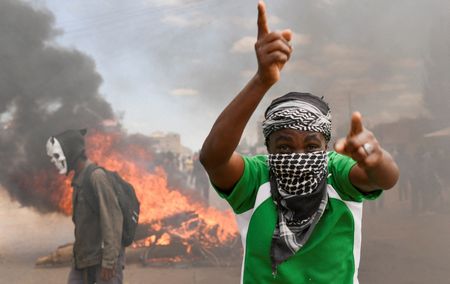 Protests against a U.S. Ebola quarantine plan in Kenya