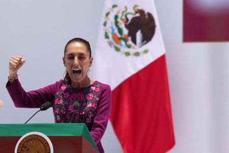 Mexico's President Claudia Sheinbaum delivers her second State of the