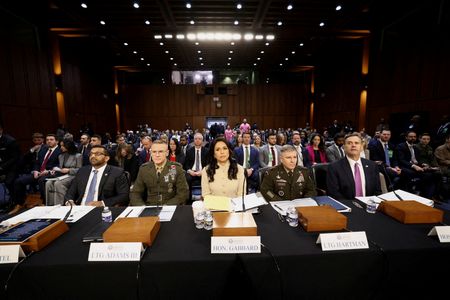 FILE PHOTO: Senate Intelligence Committee hearing on Capitol Hill