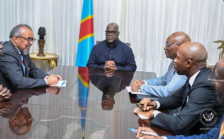 WHO Director-General Tedros Adhanom Ghebreyesus meets with Democratic Republic of