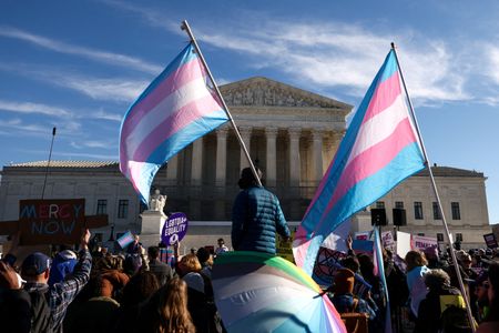 FILE PHOTO: U.S. Supreme Court considers legality of transgender school