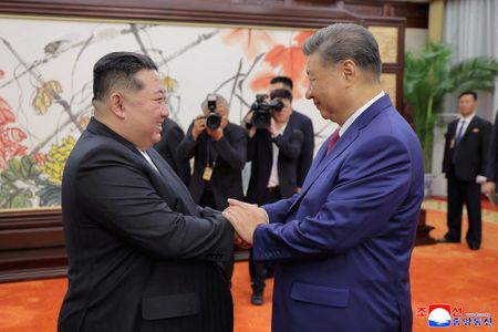 North Korean leader Kim Jong Un and Chinese President Xi
