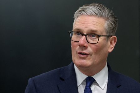 British PM Starmer meets with construction apprentices in London