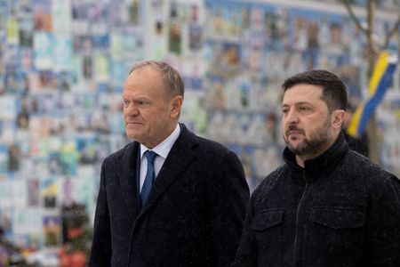 FILE PHOTO: Polish Prime Minister Tusk visits Kyiv