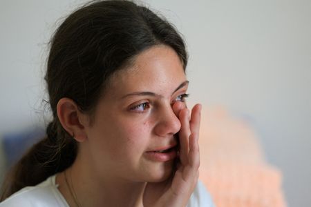 FILE PHOTO: Salma Safadi, a Christian girl displaced from Tyre,