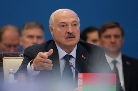 Belarusian President Lukashenko attends the summit of the Supreme Eurasian