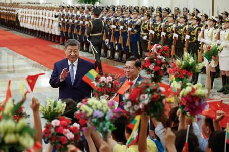 Myanmar President Min Aung Hlaing visits China