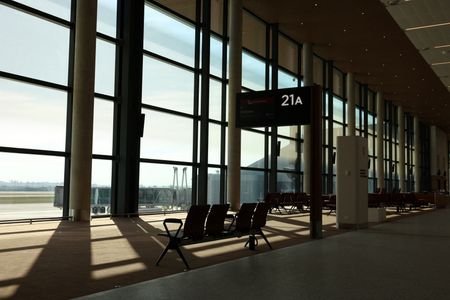 A departure gate at Western Sydney International Airport in Luddenham