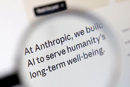FILE PHOTO: Illustration shows Anthropic web page
