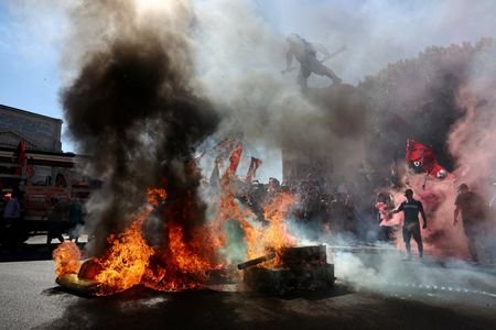 FILE PHOTO: Pro-migration and anti-racism protests in Rome