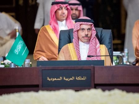 Saudi Foreign Minister Prince Faisal bin Farhan Al Saud during