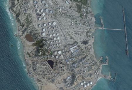 FILE PHOTO: A satellite image shows an oil terminal, in