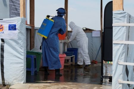 Patients declared cured of the Ebola virus disease,at the Rwambara
