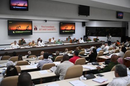 Cuba's Communist party holds an extraordinary plenum, in Havana