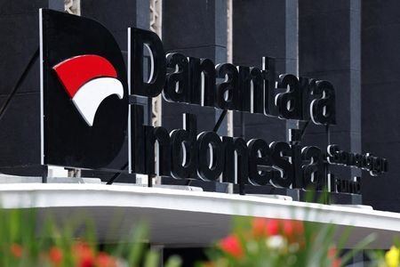 FILE PHOTO: Indonesia's sovereign wealth fund Danantara signage is seen