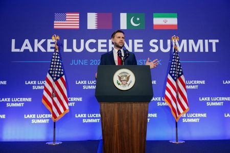 U.S. VP Vance speaks to media after U.S. and Iran