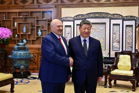 Belarusian President Alexander Lukashenko meets with Chinese President Xi Jinping