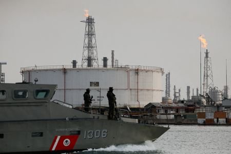 FILE PHOTO: A Mexican Navy vessel patrols the perimeter of