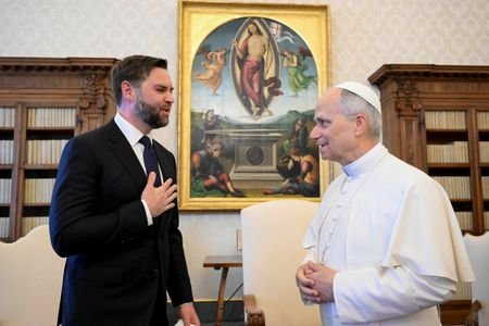 Pope Leo XIV meets U.S Vice President JD Vance at