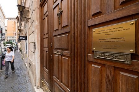 Entrance of the Santa Caterina da Siena chapel, used by