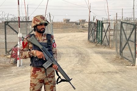 Friendship Gate, following the exchanges of fire between Pakistan and