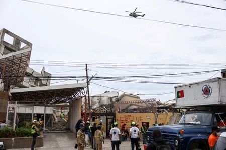 Aftermath of earthquakes in La Guaira