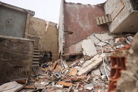 Aftermath of earthquakes in La Guaira