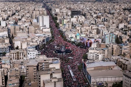 Funeral procession for Iran's late Supreme Leader Ayatollah Ali Khamenei