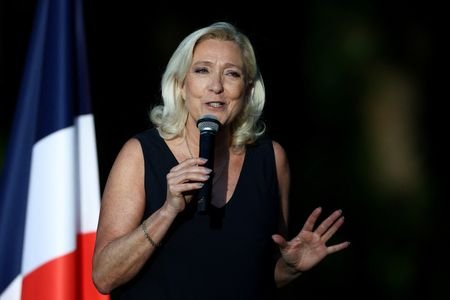 Country fair with RN leaders Marine Le Pen and Jordan