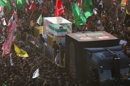 Funeral procession for Iran's late Supreme Leader Ayatollah Ali Khamenei