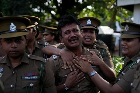 Members of Sri Lanka Prisons Emergency Action and Tactical Force