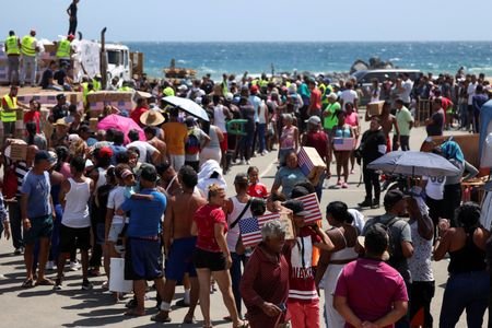 Aftermath of earthquakes in La Guaira