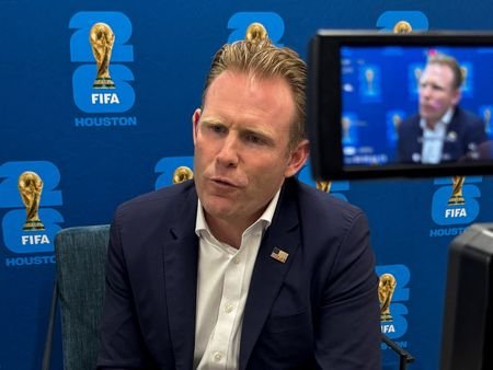 Andrew Giuliani at the FIFA Fan Festival in Houston