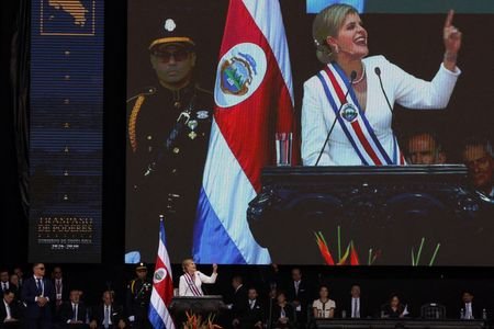 FILE PHOTO: Laura Fernandez takes office as Costa Rica's president